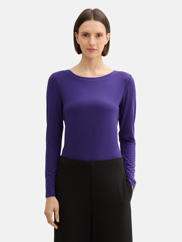 TOM TAILOR Shirt in Lila: voorkant