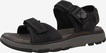 Sandales de randonnée CLARKS en noir : devant