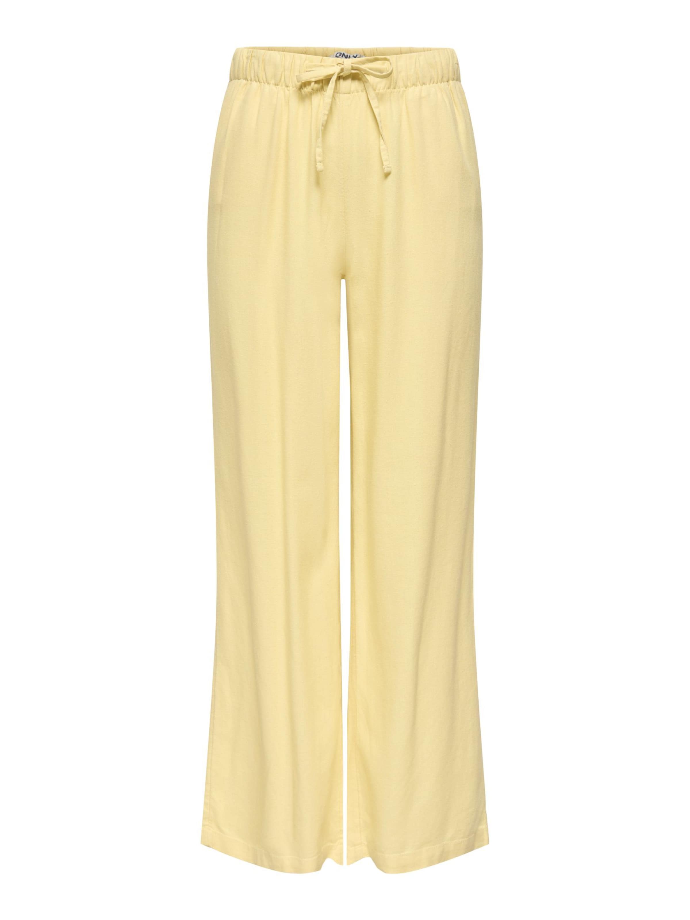 ONLY Loosefit Broek 'ONLGoa' in Geel: voorkant