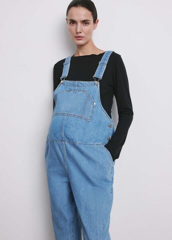 MANGO Regular Jean Overalls 'Petomum' in Blue