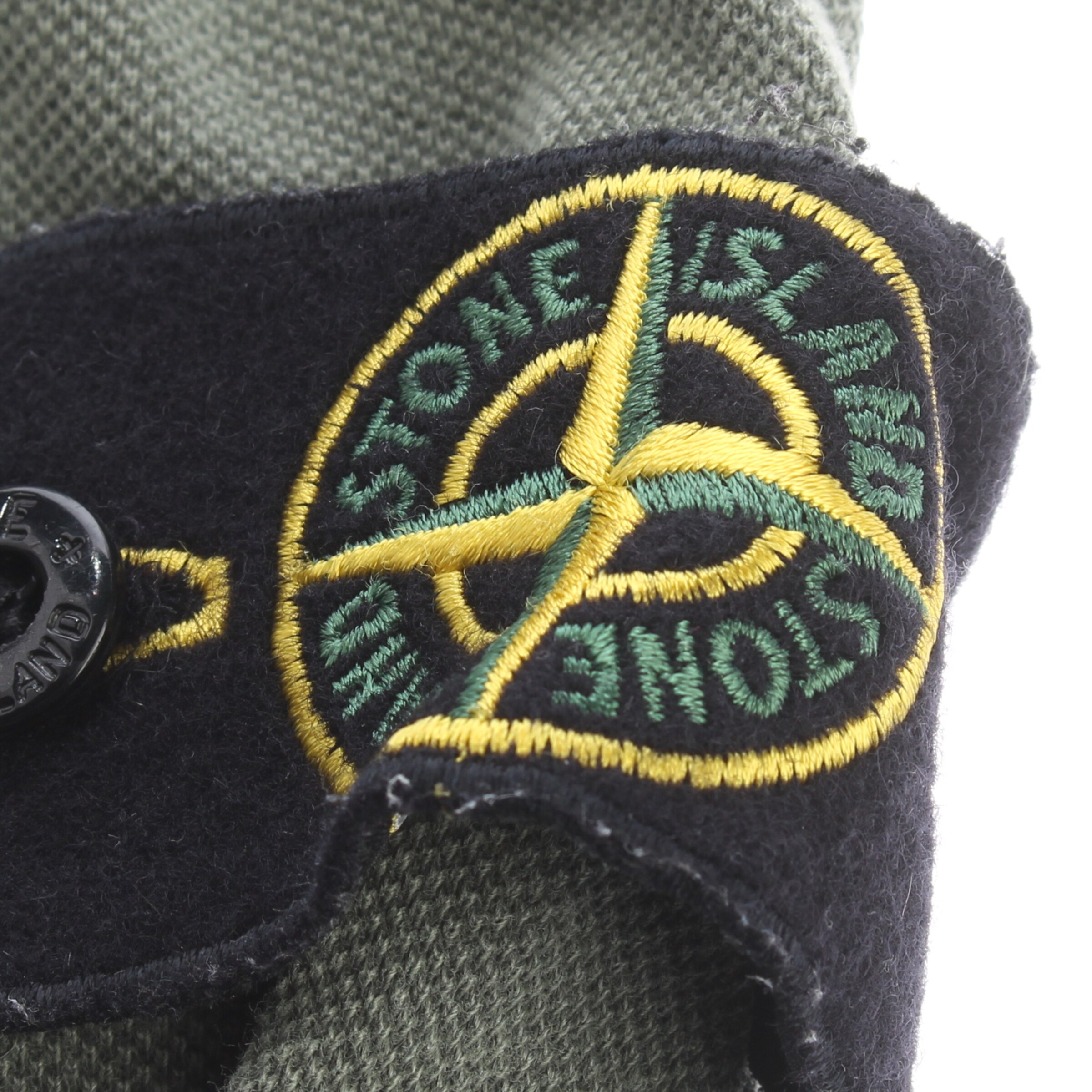 Stone Island Button Up Shirt in XL in Green