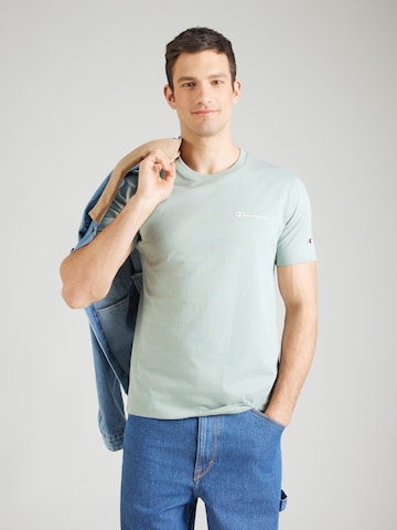 žalia Champion Authentic Athletic Apparel Marškinėliai: priekis