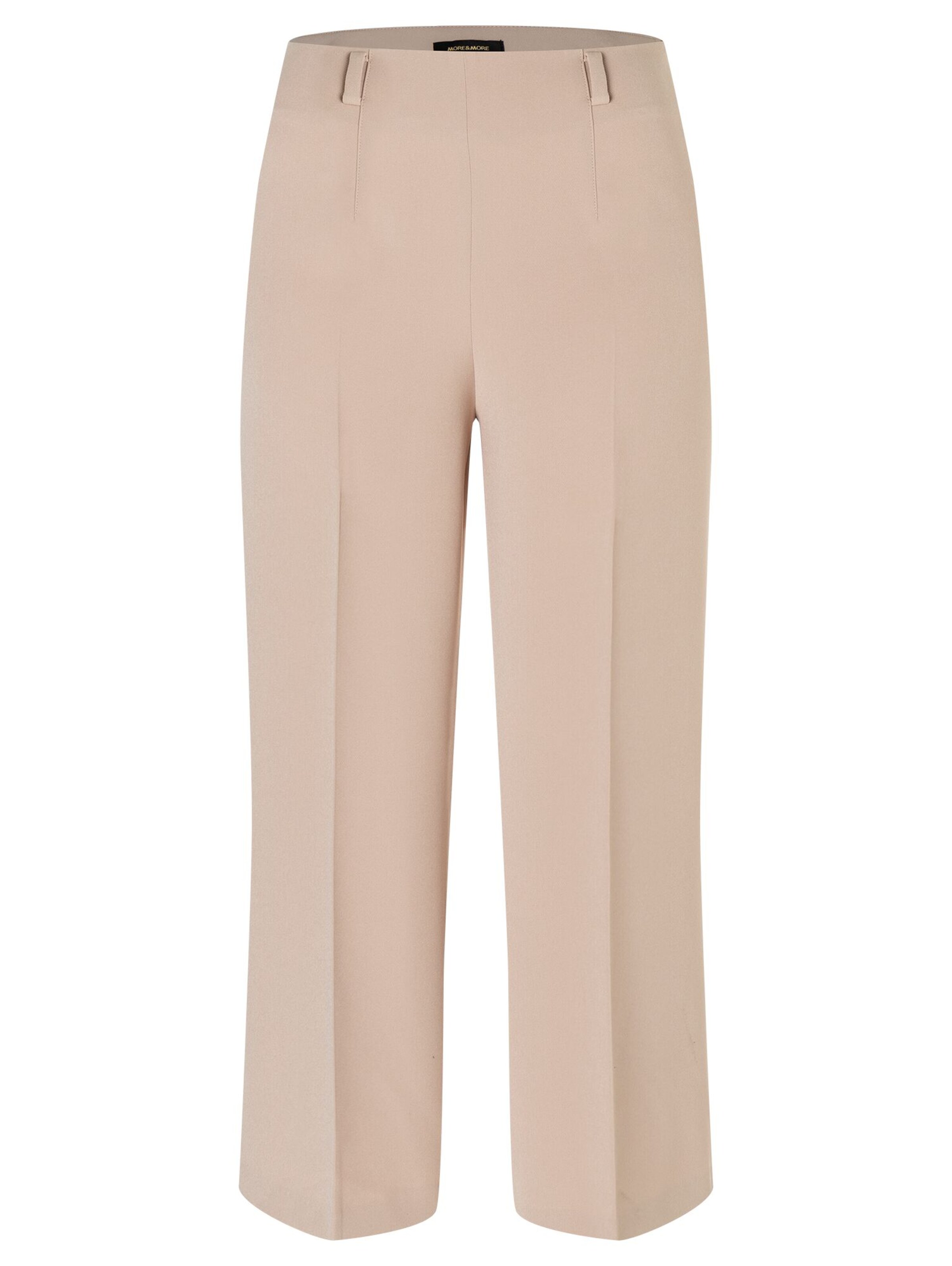 MORE & MORE Laiad sääred Viikidega püksid, värv beež: eest vaates