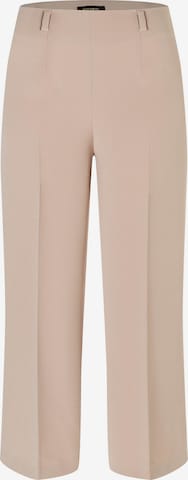 Wide Leg Pantalon à plis MORE & MORE en beige : devant