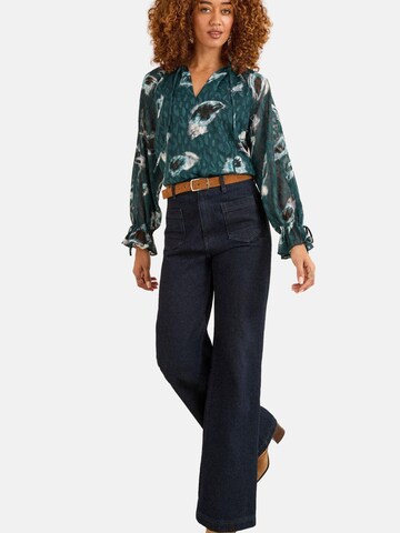 love & roses - Blusa em verde: frente