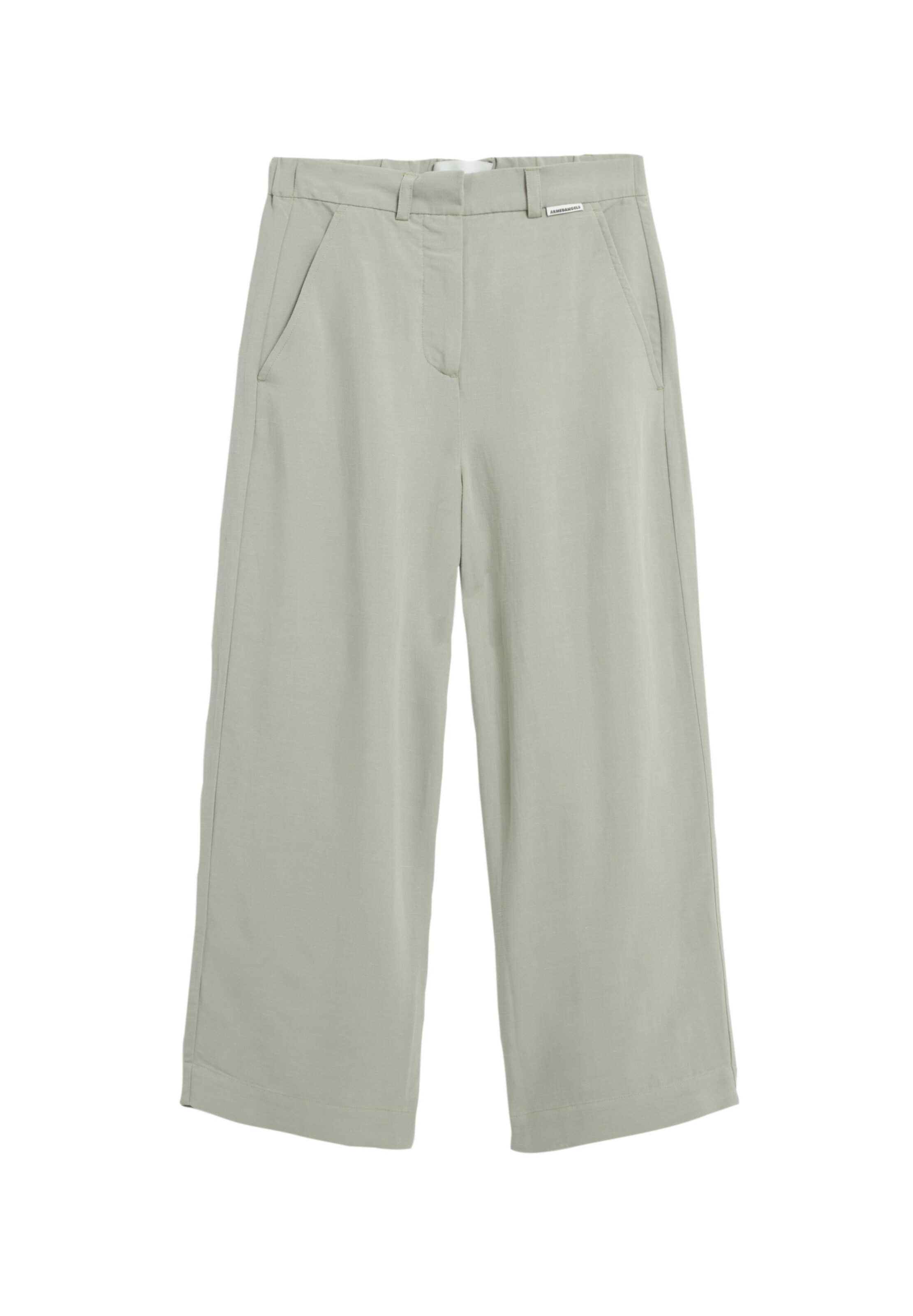 ARMEDANGELS Hose CAARUNUS LINO in Grün: Vorderseite