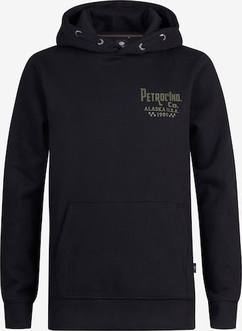 Petrol Industries Sweatshirt 'SaintPaulIsland' in Schwarz: Vorderseite