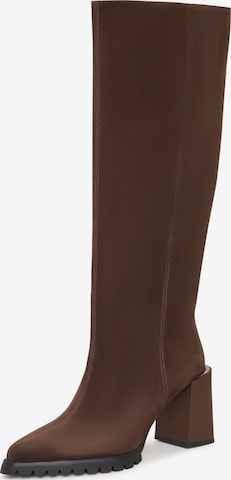 Bottes CESARE GASPARI en marron : devant