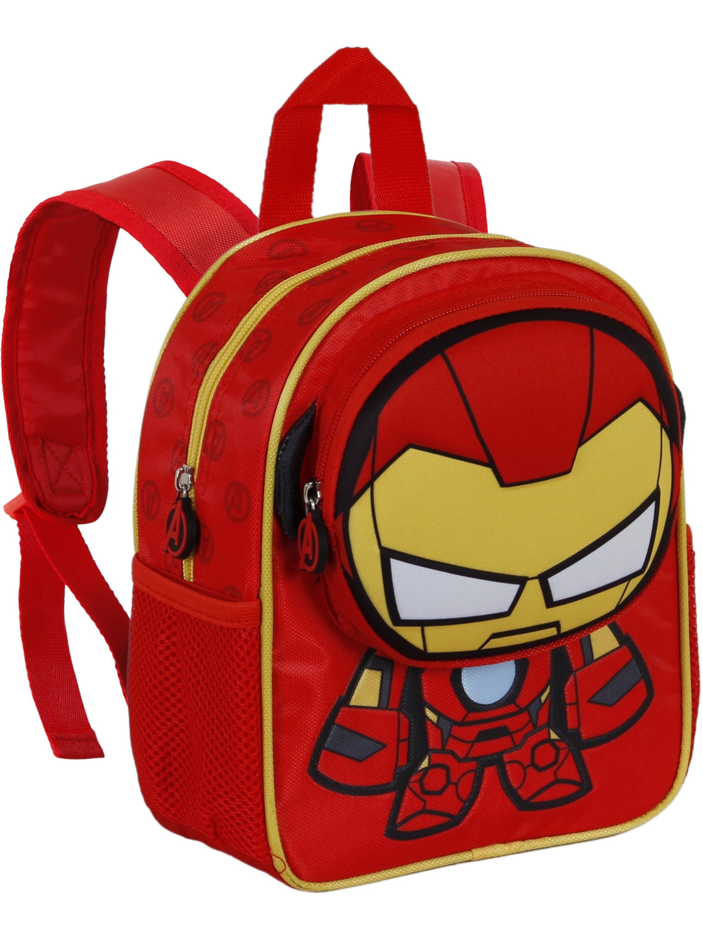 marvel Backpack 'Iron Man Bobblehead-Pocket' in Red