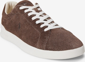 Polo Ralph Lauren Ниски маратонки 'HRT CRT II' в кафяво: отпред