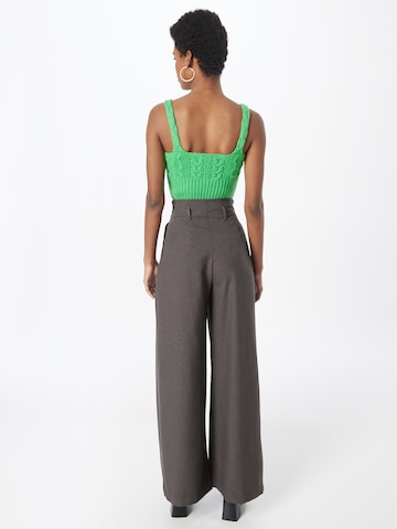 Wide Leg Pantalon à pince River Island en gris