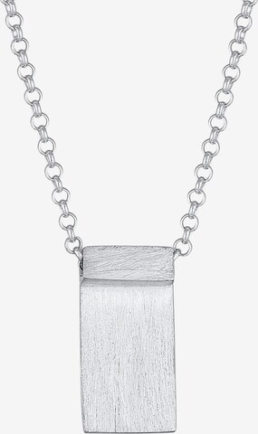 KUZZOI Halskette Münze, Rechteck in Silber: predná strana