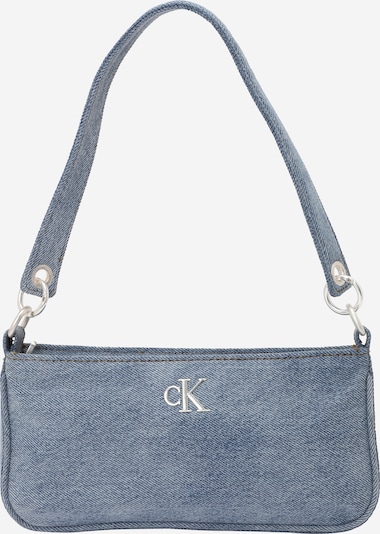 Calvin Klein Torba za na rame u plavi traper / srebro, Pregled proizvoda