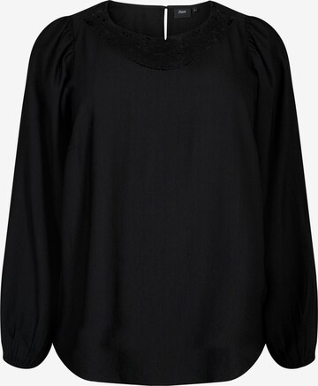 Zizzi - Blusa en negro: frente