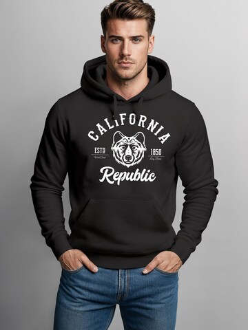 Neverless Sweatshirt 'California Bär' in Black