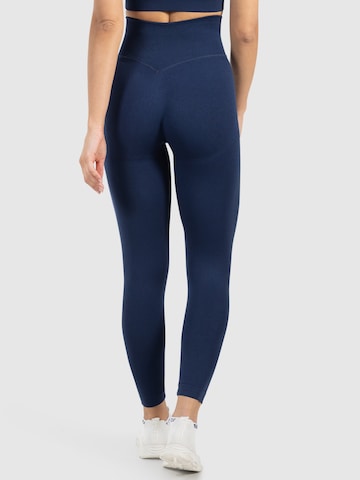 Skinny Pantalon de sport 'Elin' Smilodox en bleu