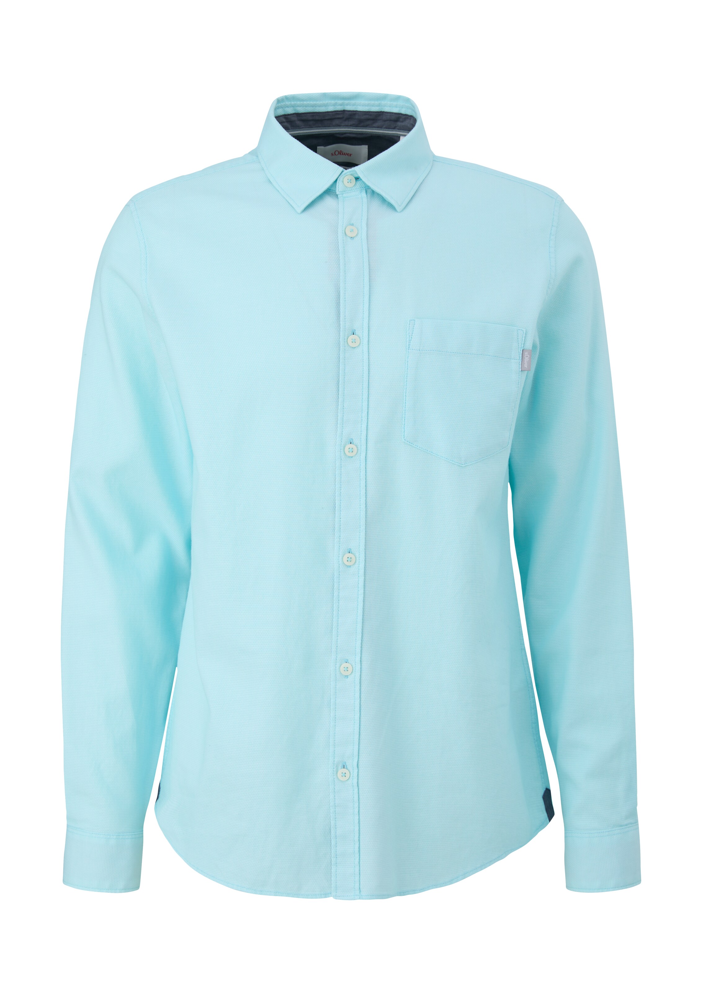 s.Oliver Overhemd in Blauw: voorkant