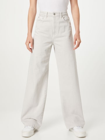 Wide leg Jeans 'Idun' de la Gina Tricot pe gri: față