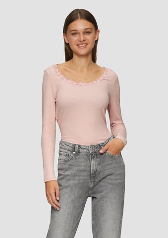 QS Shirt in Pink: Vorderseite