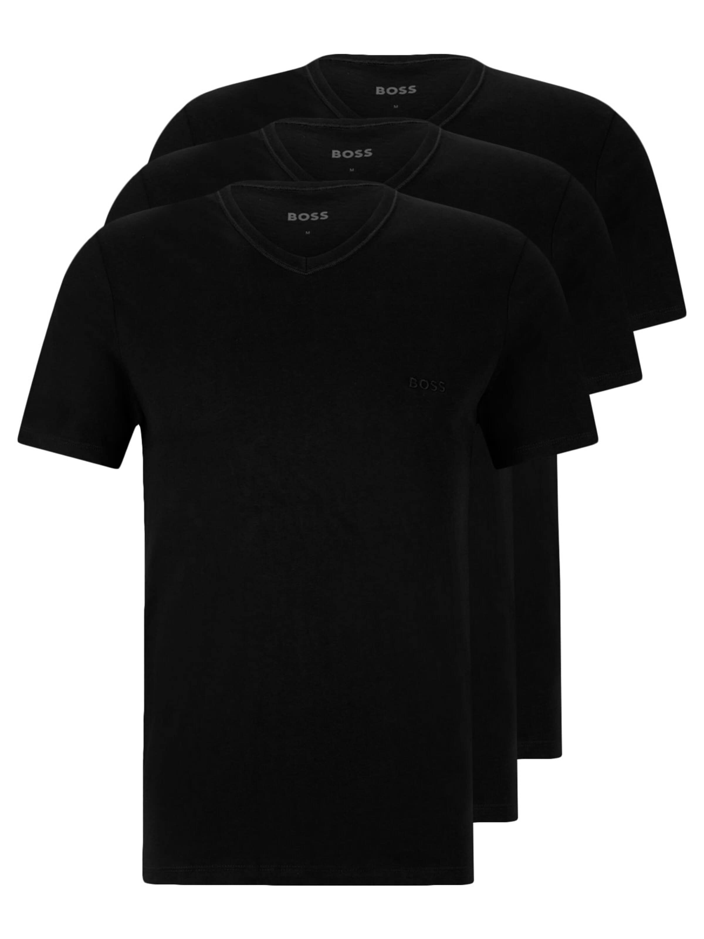 BOSS Shirt 'Classic V-Neck' in S in Black, Item view