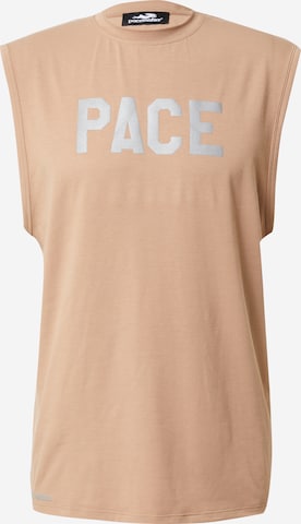 Pacemaker Functioneel shirt in Beige: voorkant