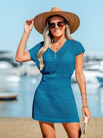 Cupshe Beach Dress 'Mini' in Blue