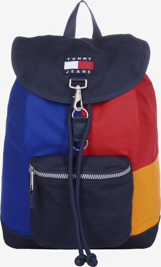 Tommy Jeans Rucksack 'Heritage Flap' in blau / nachtblau / gelb / rot, Produktansicht