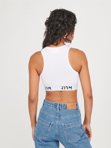 ABOUT YOU x VIAM Studio Top 'Decisive' in White: back