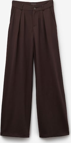 CALZEDONIA Wide leg Pants in Brown: front