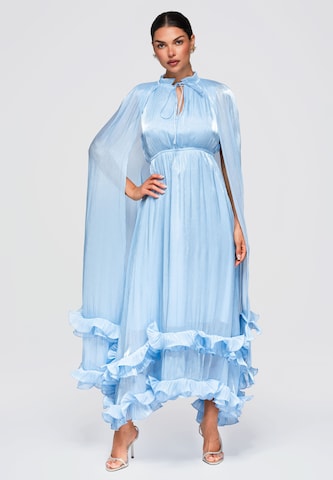 Ombre Avondjurk in Blauw: voorkant
