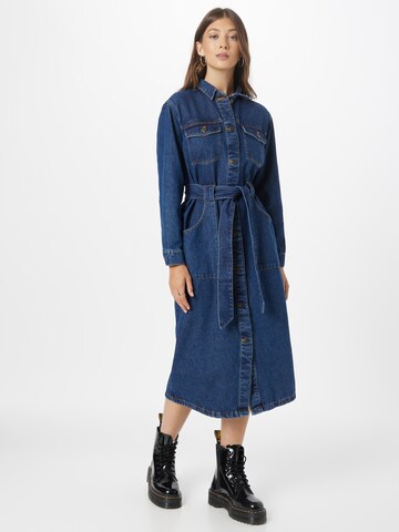 ESPRIT Blousejurk in Blauw: voorkant