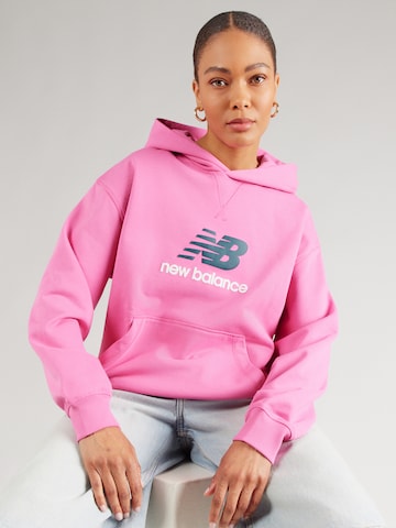 new balance Sweatshirt i rosa: framsida