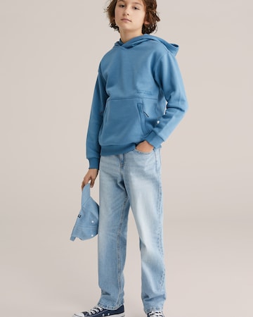 Bluză de molton de la WE Fashion pe albastru
