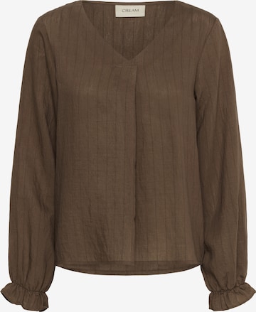 Chemisier ' CRBetina' Cream en marron : devant