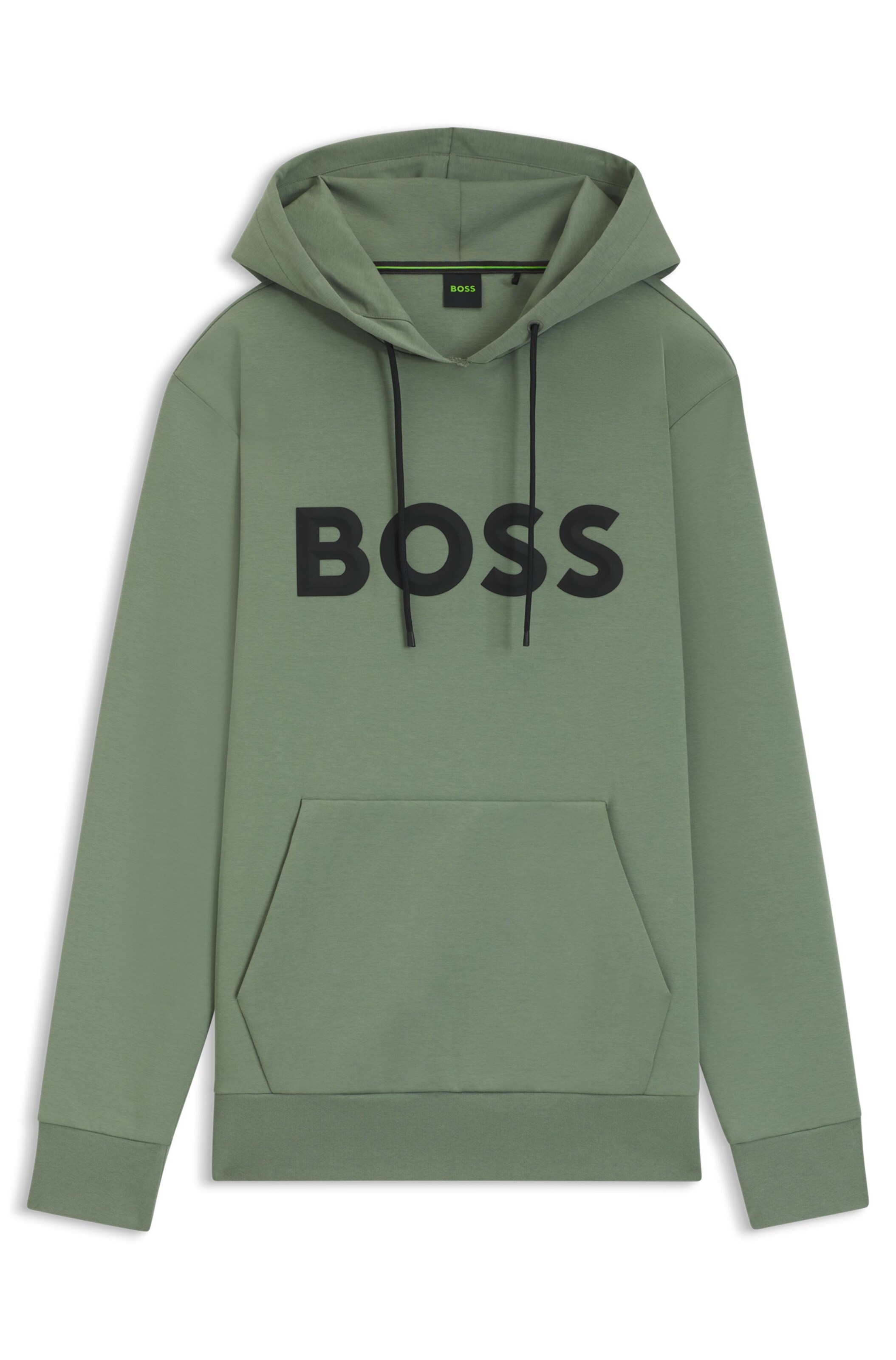 BOSS Sweatshirt 'Soody Zone 10' in Green: front
