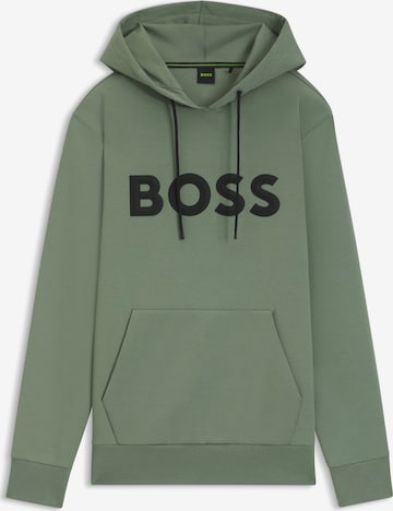 BOSS Sweatshirt 'Soody Zone 10' in Green: front