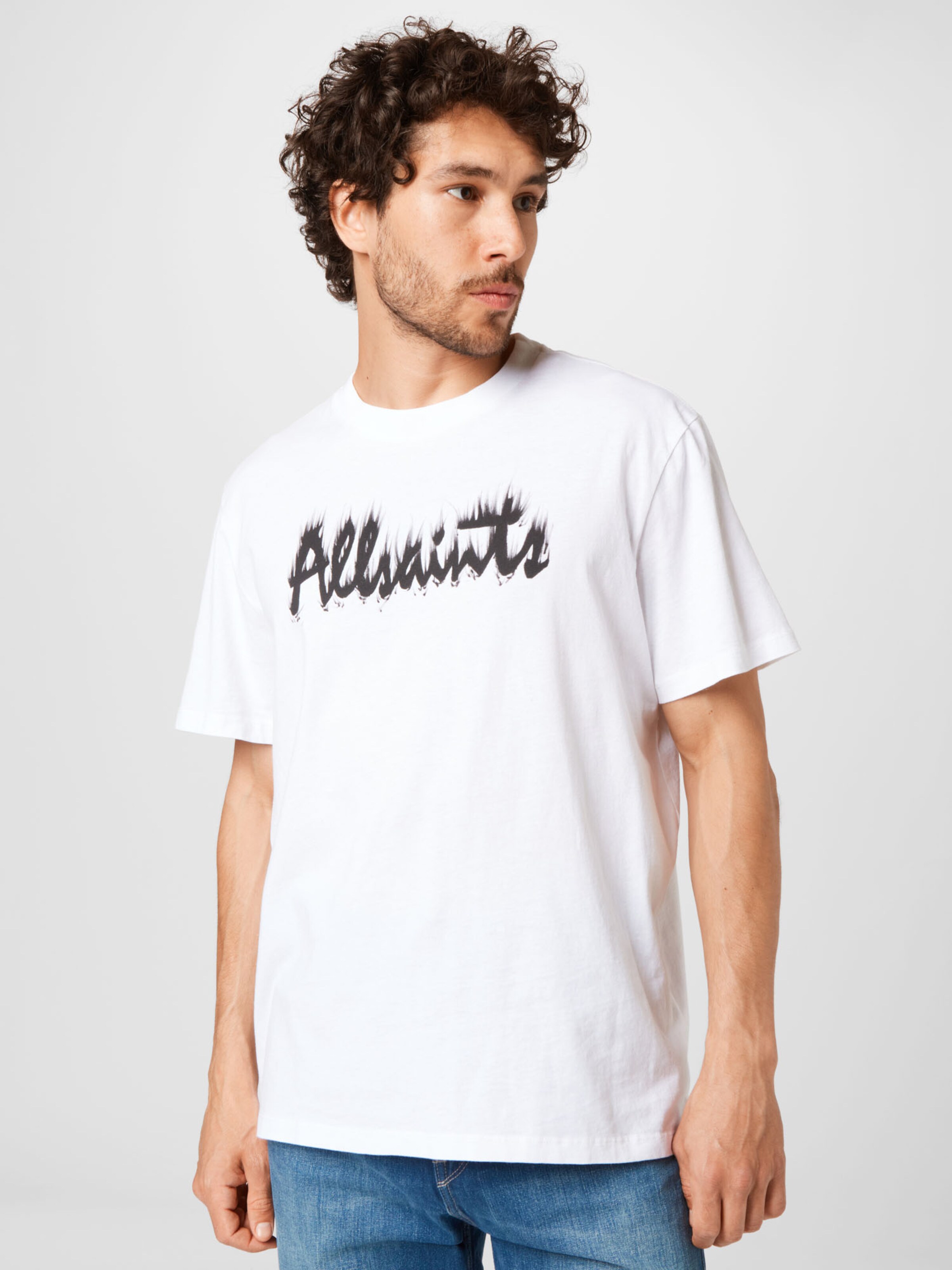 Männer Shirts AllSaints T-Shirt in Weiß - HB76118