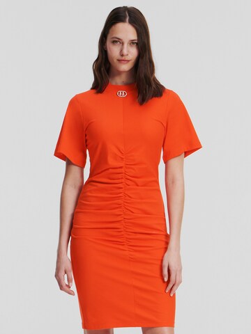 Karl Lagerfeld Kleid in Rot: Vorderseite