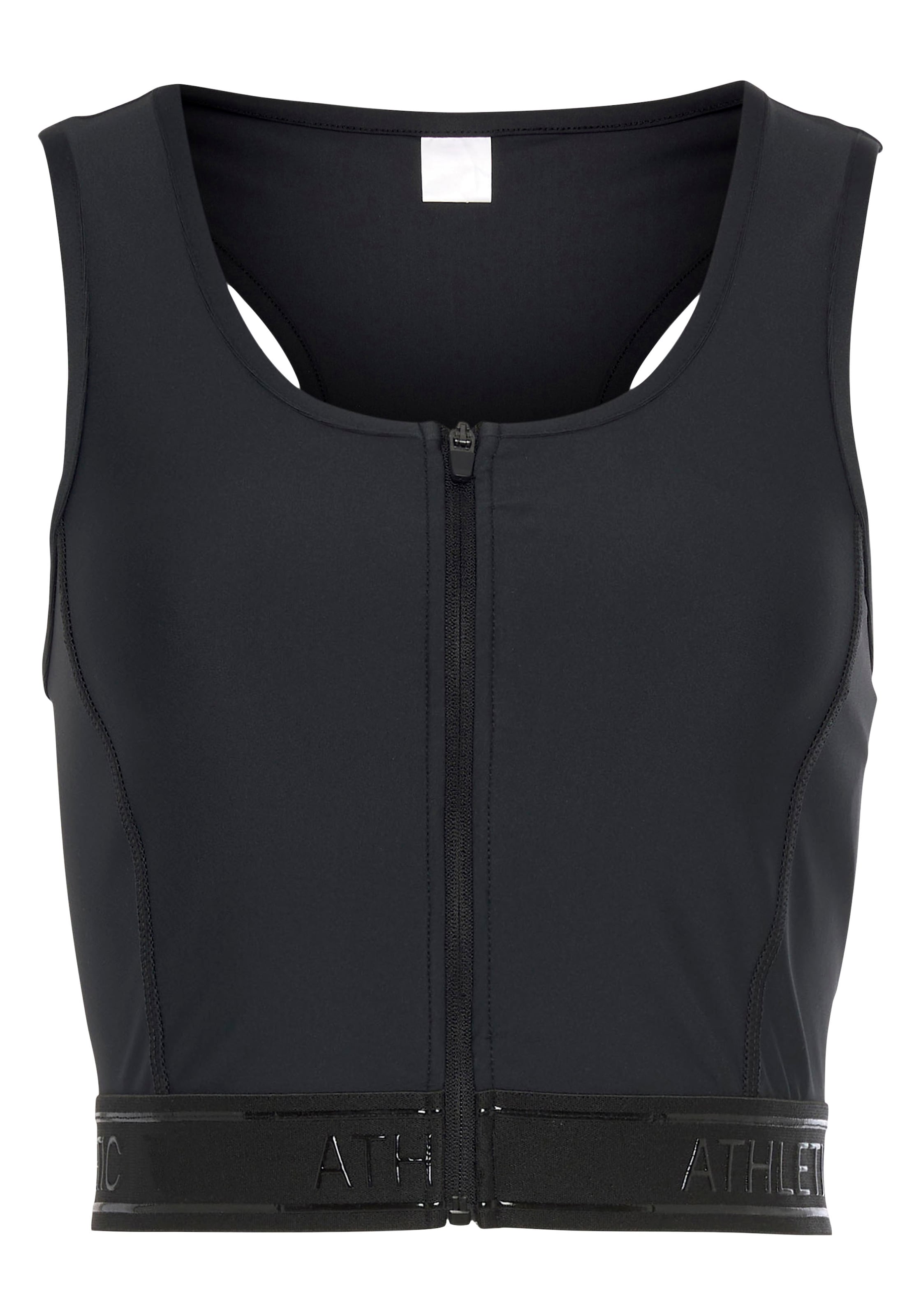 LASCANA ACTIVE Sports Top in Black: front