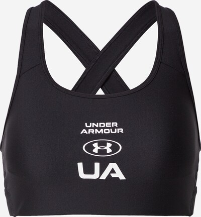 UNDER ARMOUR Soutien-gorge de sport en noir / blanc, Vue avec produit