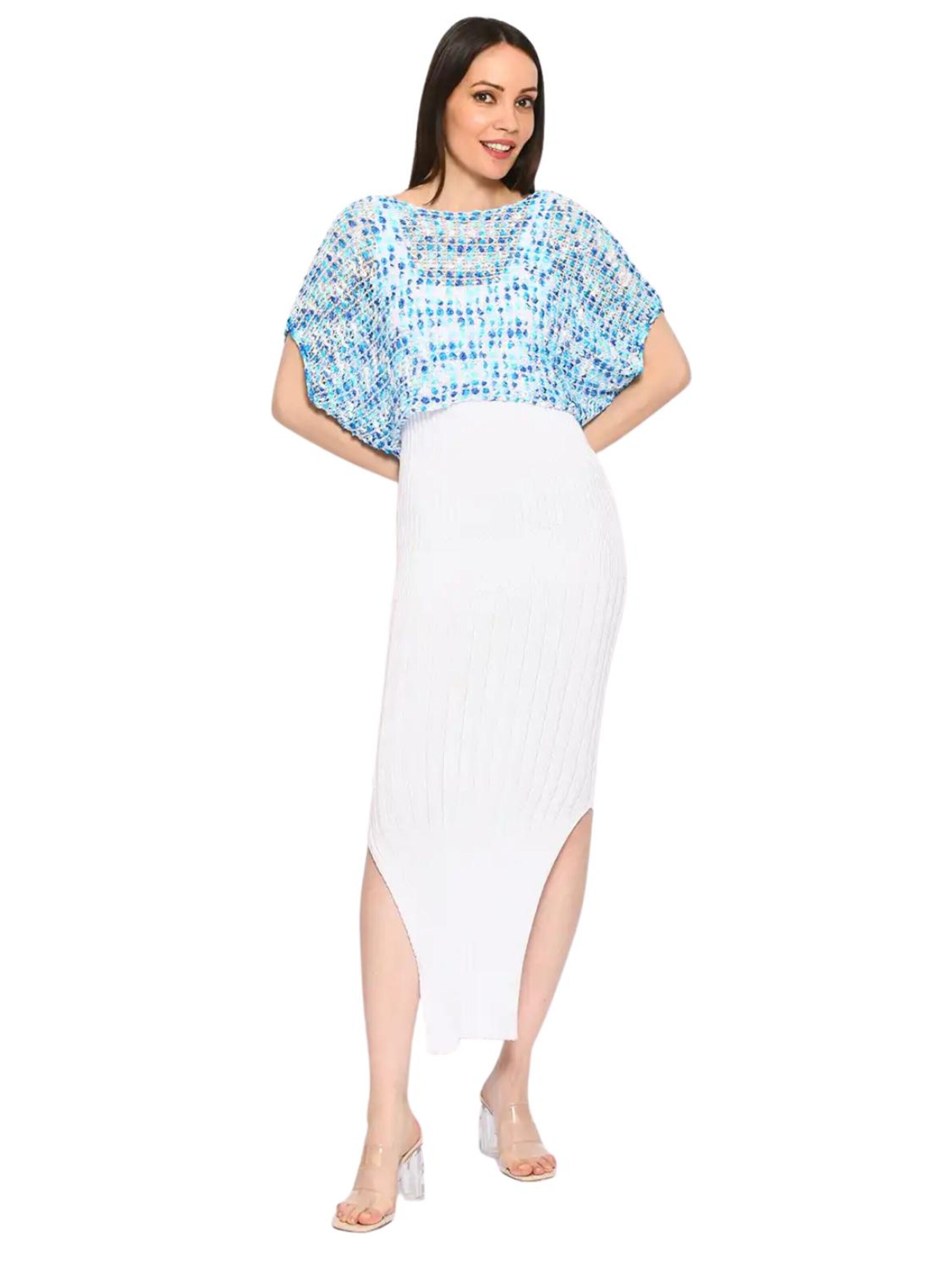 Süel knitwear - Top de punto 'Summer 3D' en azul