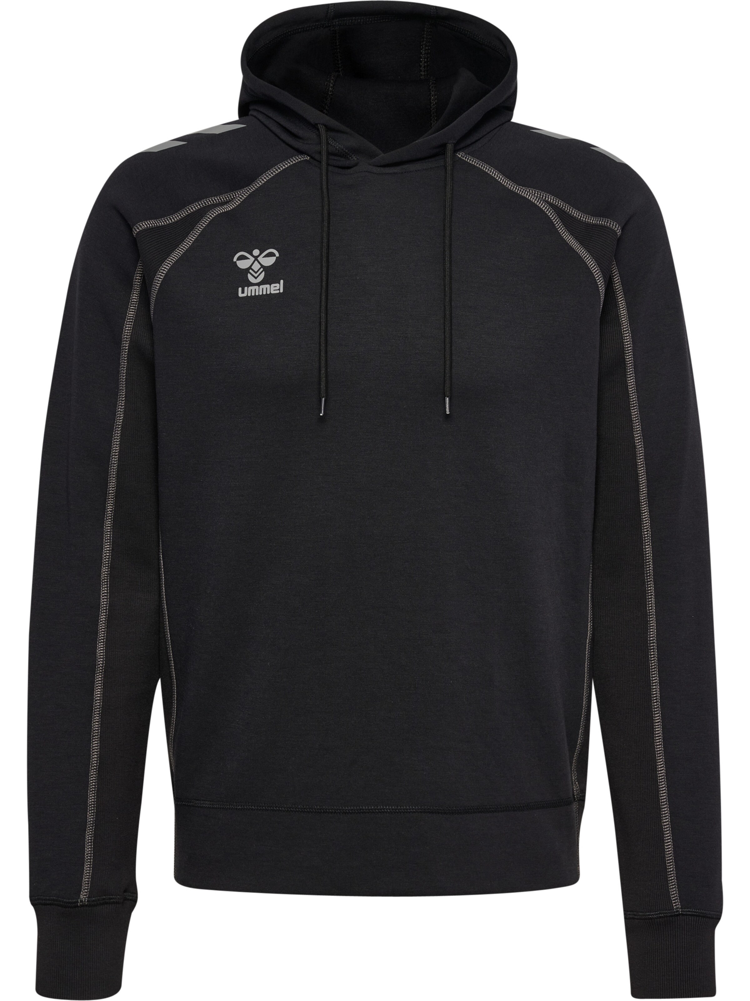 Hummel Sportsweatshirt in XXL in de kleur Grijs / Zwart, Productweergave