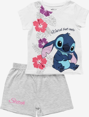 Pigiama 'Lilo & Stitch' di DISNEY in bianco: frontale