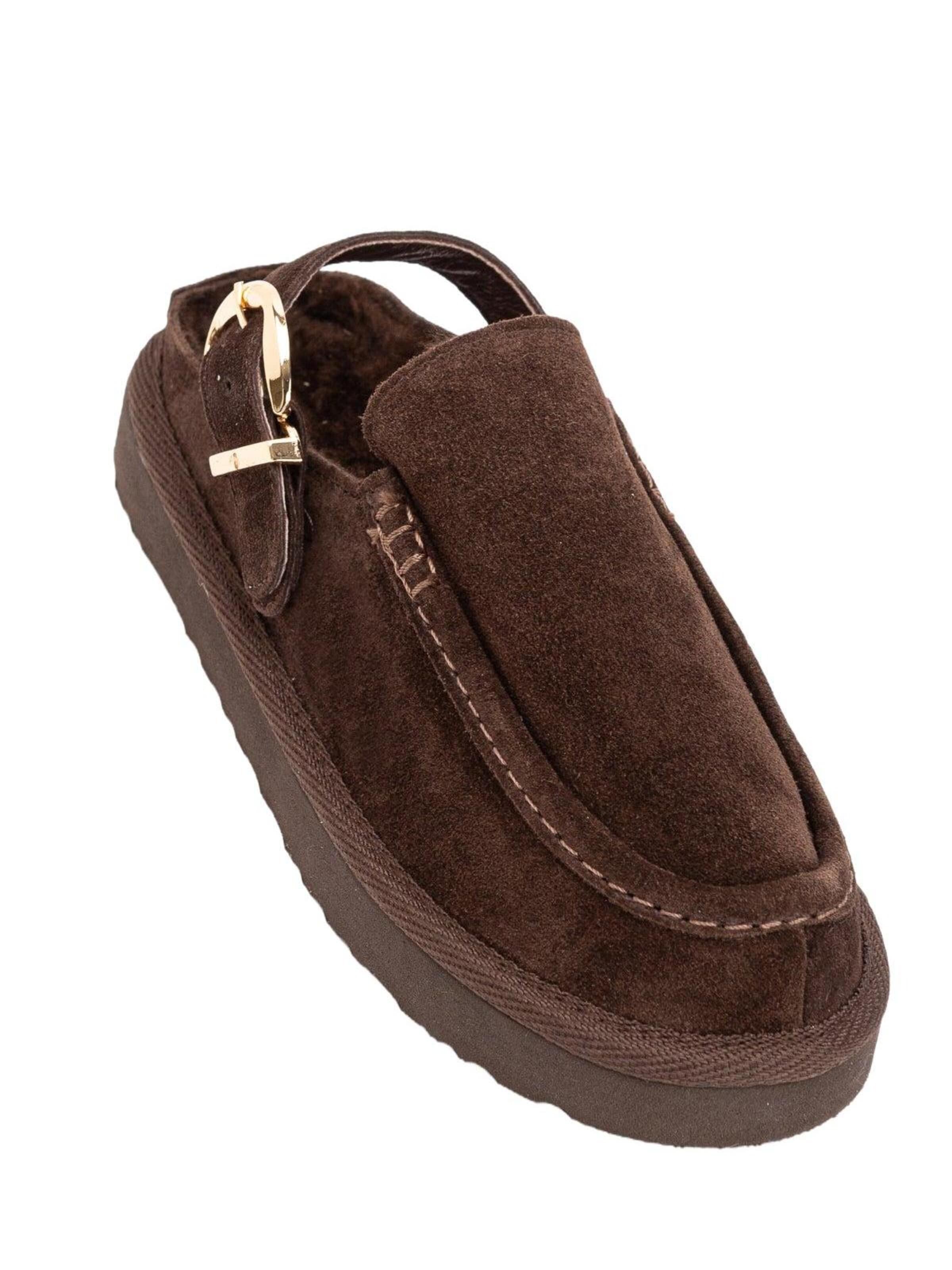 Limoya Mules 'Beisa' in Brown: front