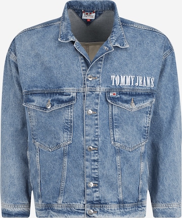 Tommy Jeans Plus Tussenjas in Blauw: voorkant