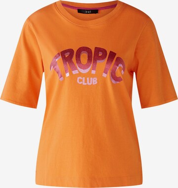 T-shirt OUI en orange : devant