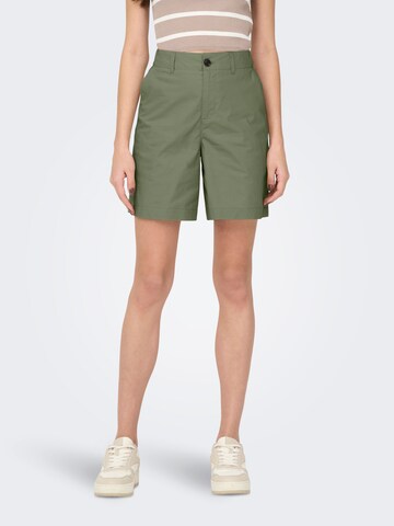 ONLY Regular Chino Pants 'ONLZora' in Green: front