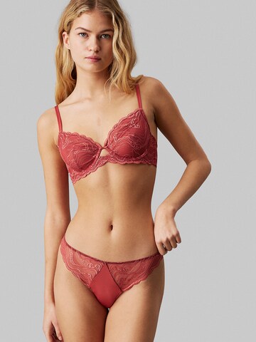 Calvin Klein T-shirt Bra in Pink: front