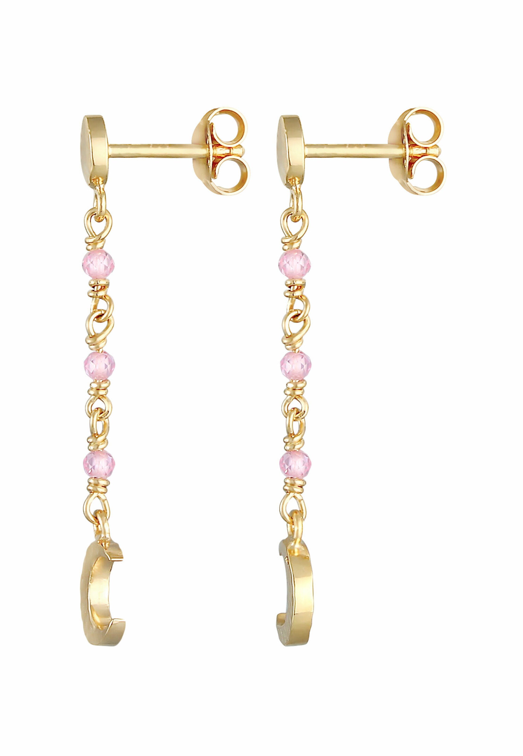 ELLI Ohrringe Astro, Halbmond in Gold