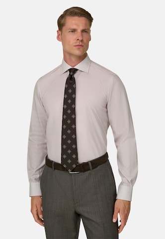 Coupe regular Chemise Boggi Milano en violet : devant